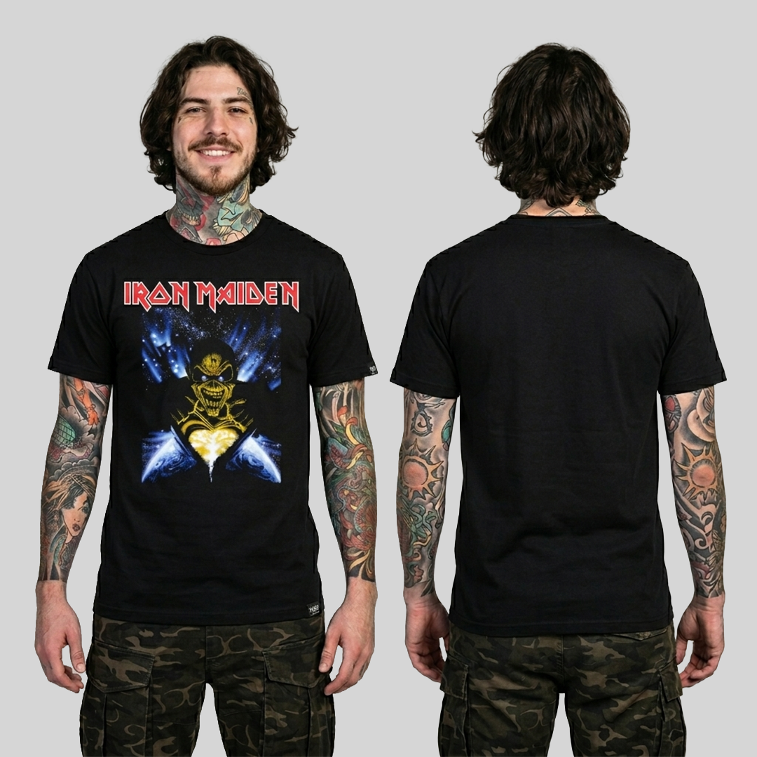 Camiseta Algodon Iron Maiden Poster Style