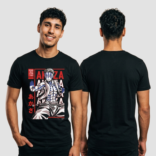 Camiseta Algodon Akaza Demon Slayer Poster