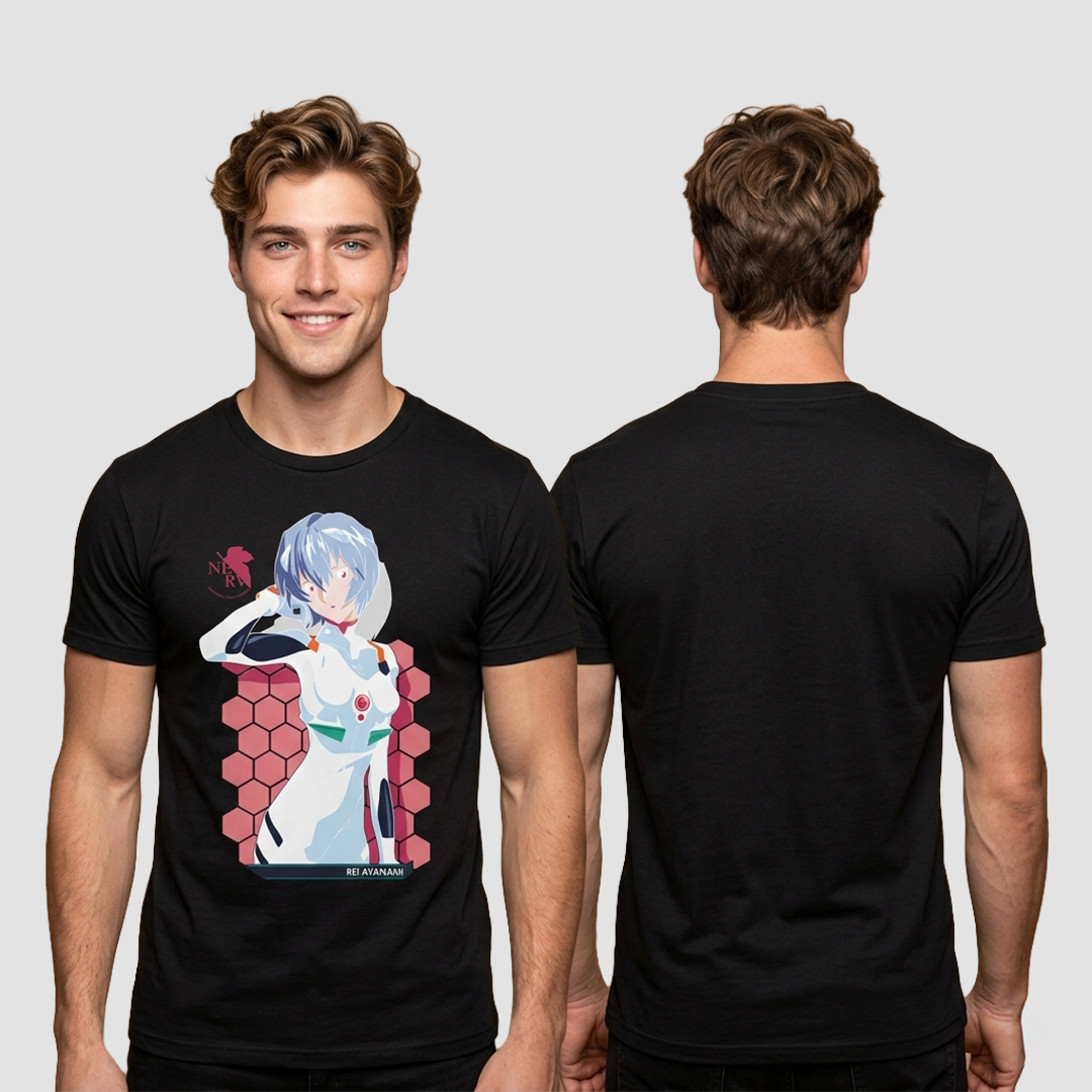 Camiseta Algodon Rei Ayanami Art