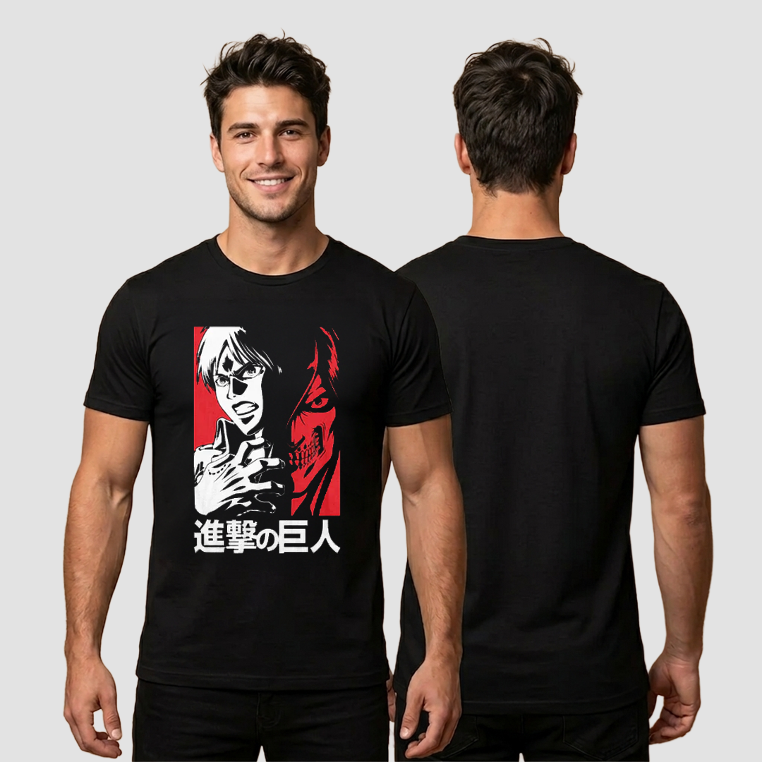 Camiseta Algodon Eren Jaeger Shingeki No Kyojin Poster