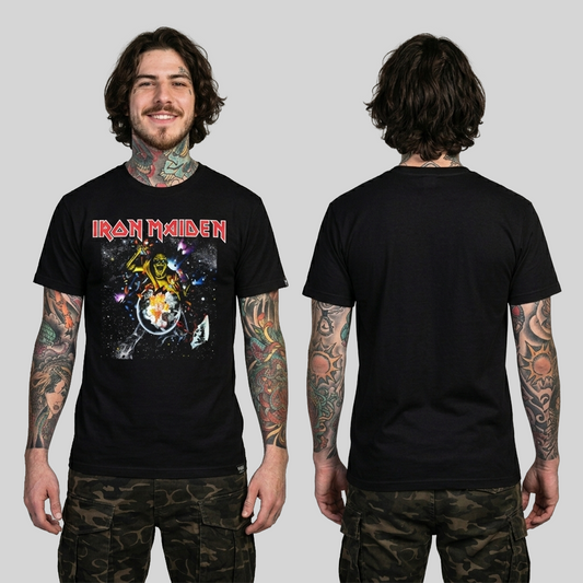 Camiseta Algodon Iron Maiden  World Piece Tour
