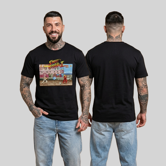 Camiseta Algodon Street Fighter Ryu vs Ken
