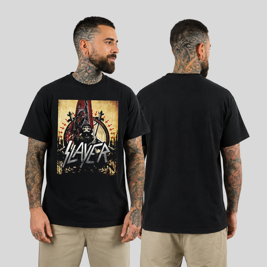 Camiseta Algodon Slayer Soldado Esqueleto Poster