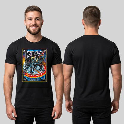 Camiseta Algodon Kiss Chicago Poster 1977