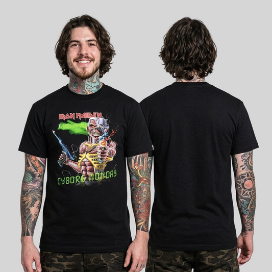 Camiseta Algodon Iron Maiden Cyborg Monday
