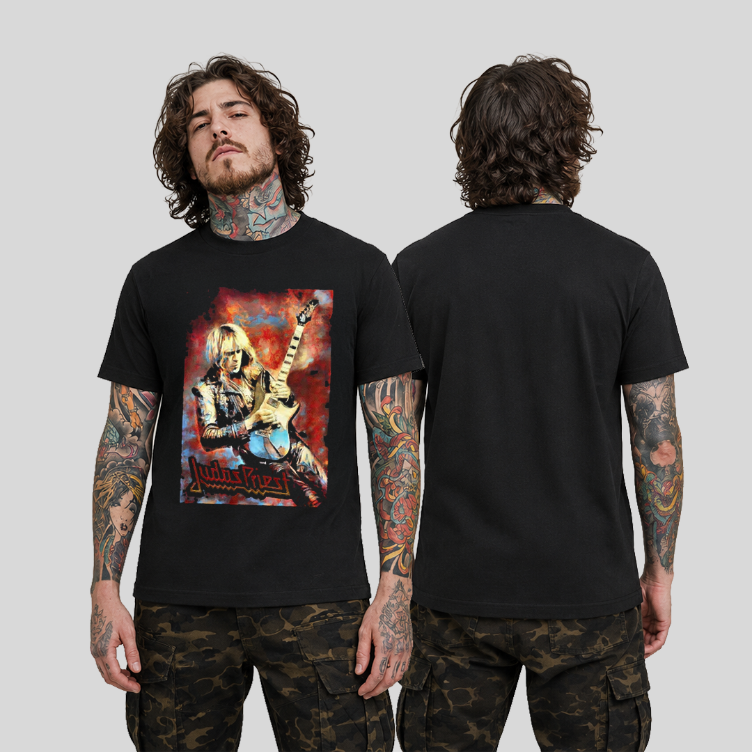 Camiseta Algodon Judas Priest Song Guitar Style Art