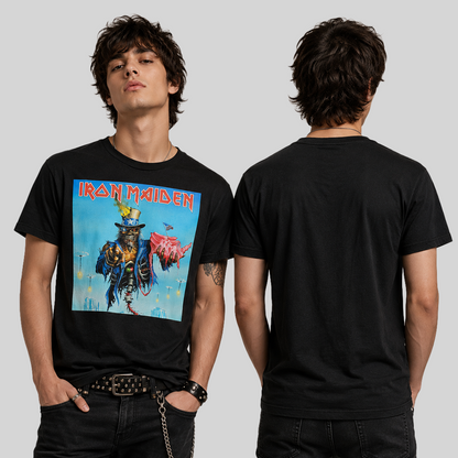 Camiseta Algodon Iron Maiden President Poster