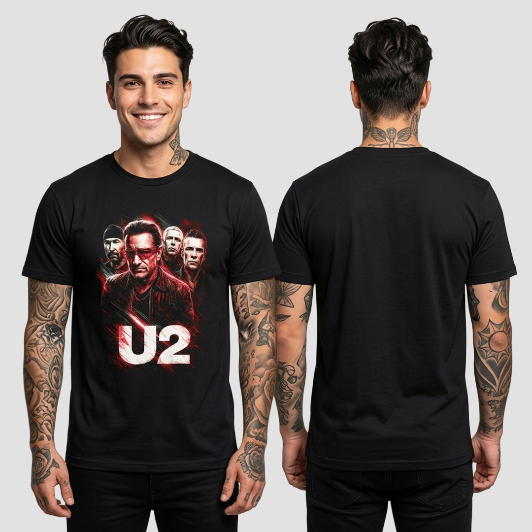 Camiseta Algodon U2 Art