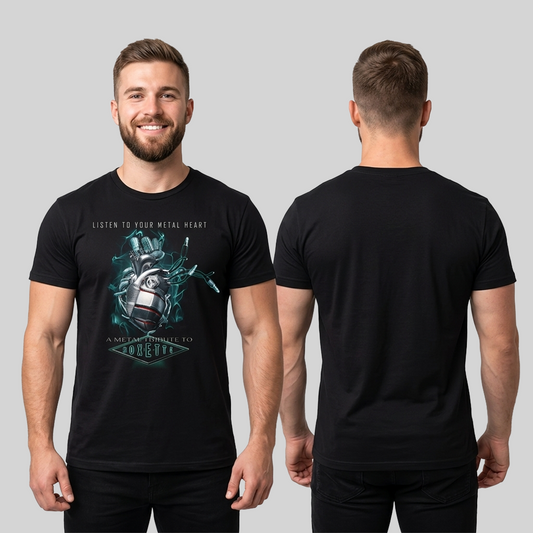 Camiseta Algodon A Metal Tribute To Roxette Listen To Your Metal Heart