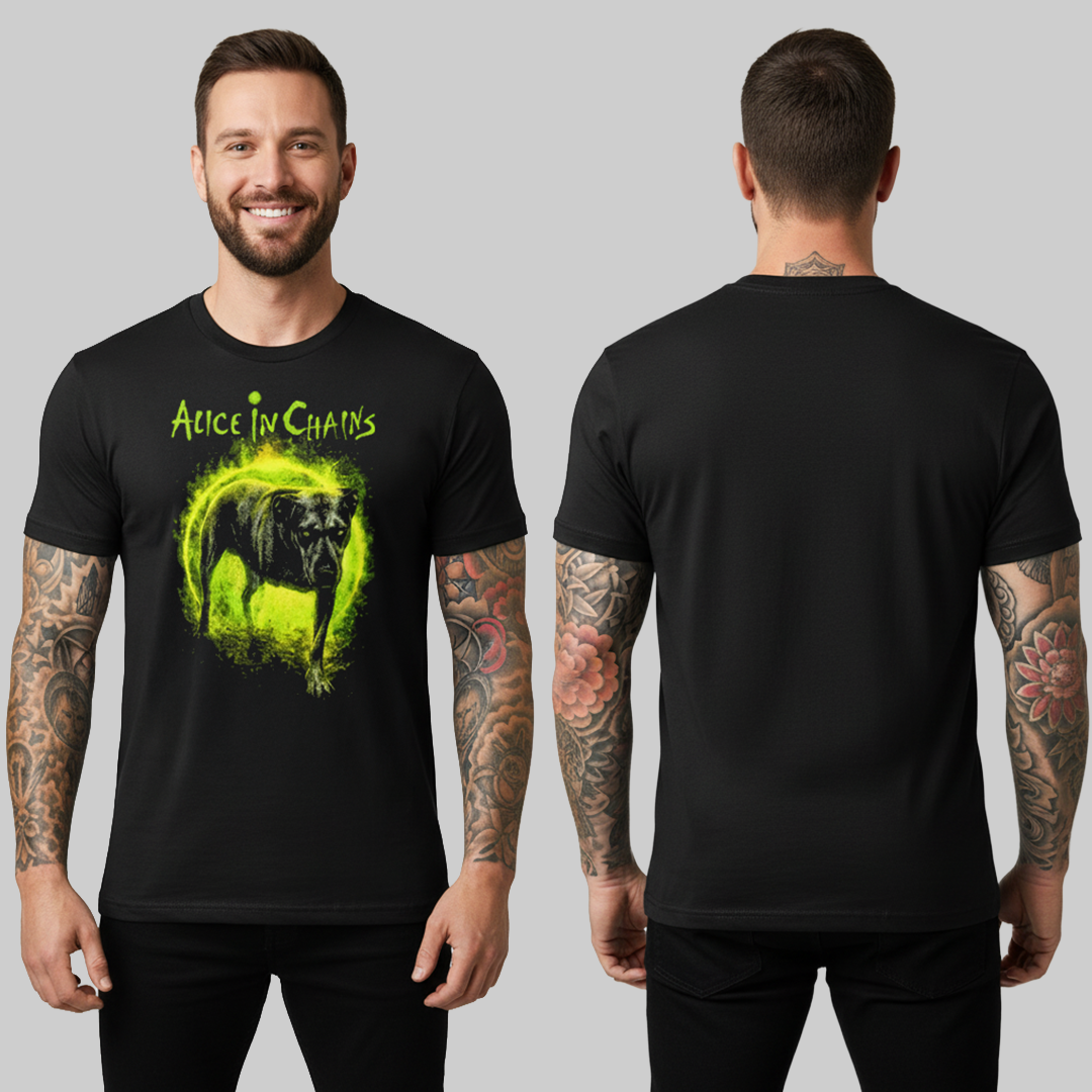 Camiseta Algodon Alice In Chains Dog