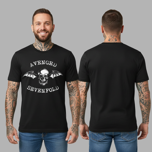 Camiseta Algodon Avenged Sevenfold Logo Clasico