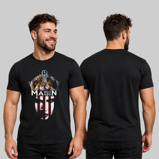 Camiseta Algodon Marilyn Manson Art