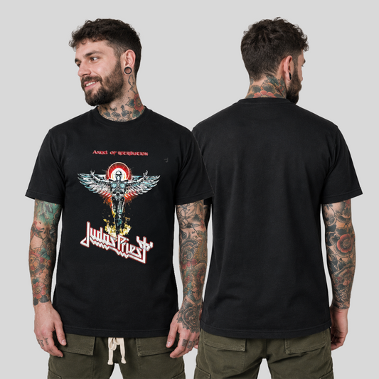 Camiseta Algodon Judas Priest Angel Of Retribution