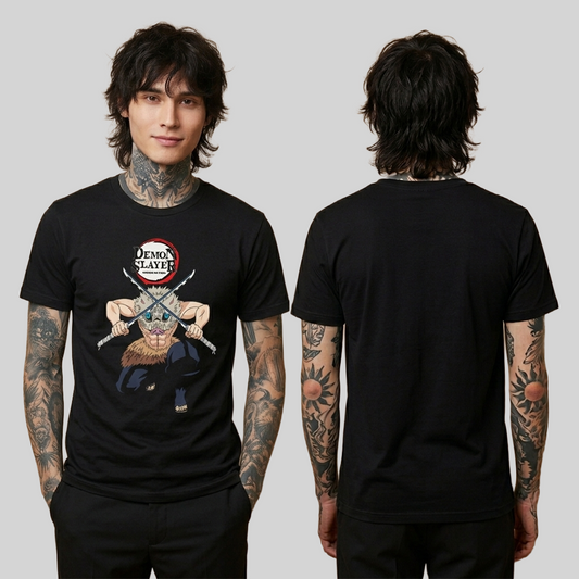 Camiseta Algodon Demon Slayer Inozuke Art