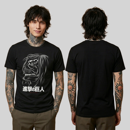 Camiseta Algodon Attack on Titan Face Poster