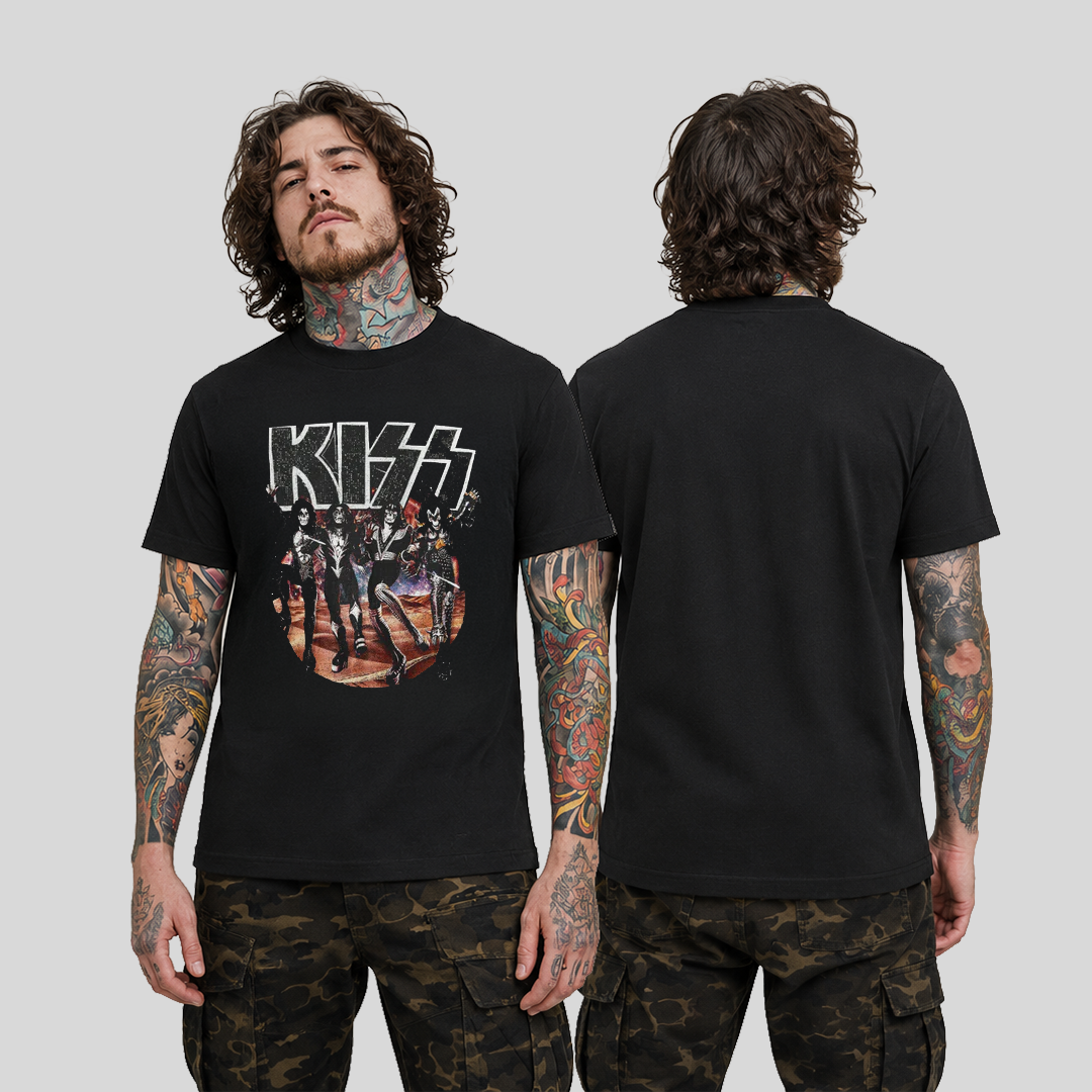 Camiseta Algodon Kiss Destroyer Art