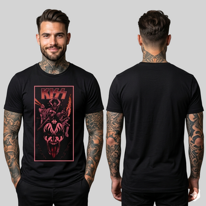 Camiseta Algodon Kiss Poster Vintage