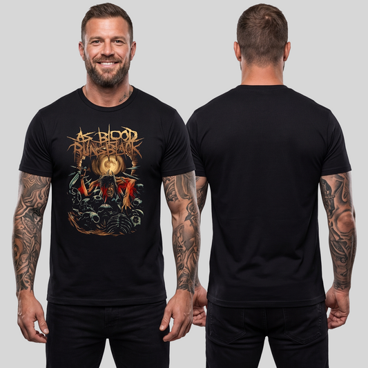 Camiseta Algodon As Blood Runs Black Art