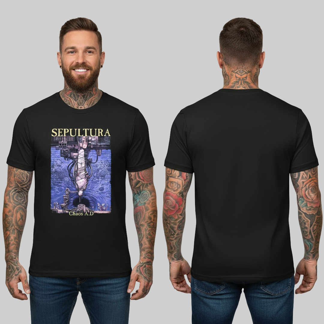 Camiseta Algodon Sepultura Chaos A.D