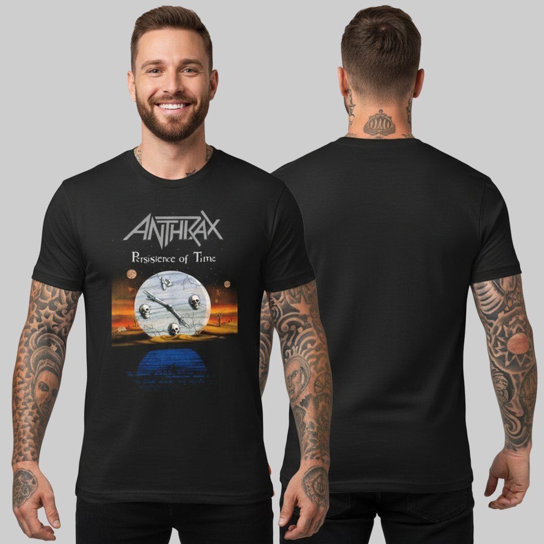 Camiseta Algodon Anthrax persistence of time