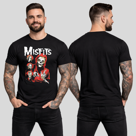 Camiseta Algodon Misfits Poster Skull