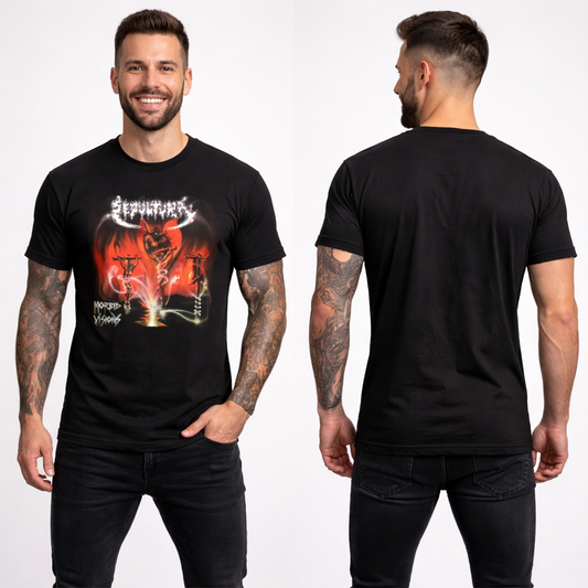 Camiseta Algodon Sepultura Morbid Visions