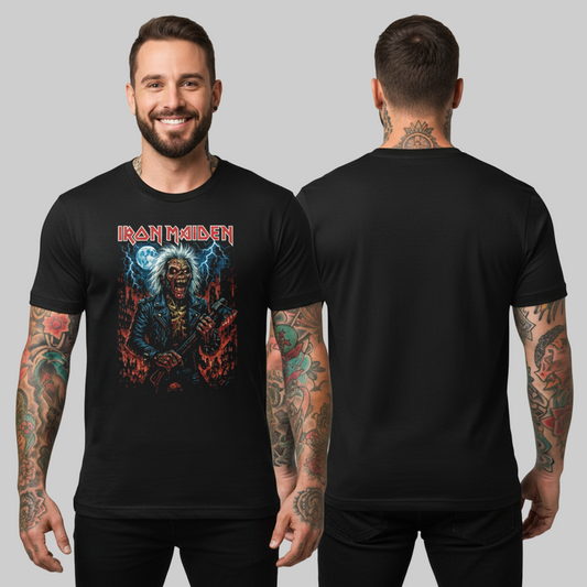 Camiseta Algodon Iron Maiden Art