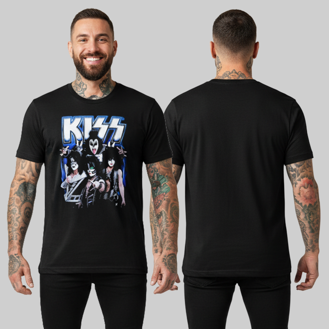 Camiseta Algodon Kiss Poster