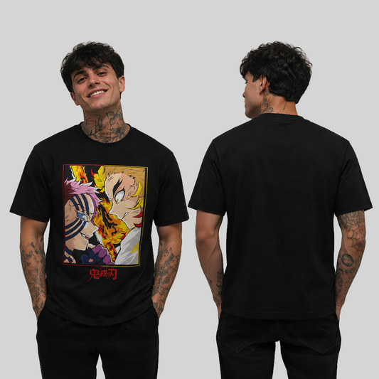 Camiseta Algodon Rengoku Fight Poster