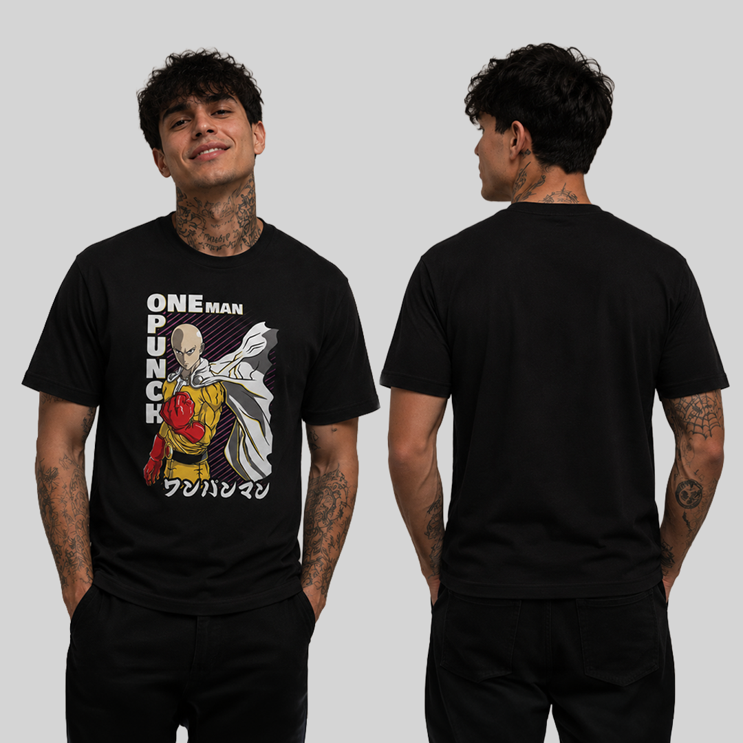 Camiseta Algodon One Punch Man Poster