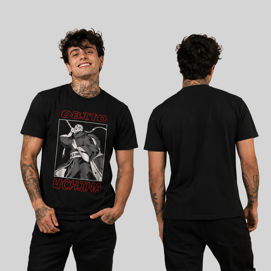 Camiseta Algodon Obito Uchiha Art