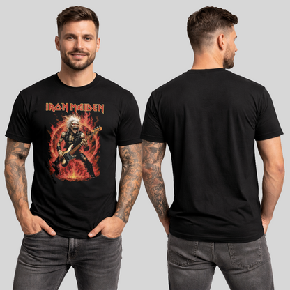 Camiseta Algodon Iron Maiden Guitar