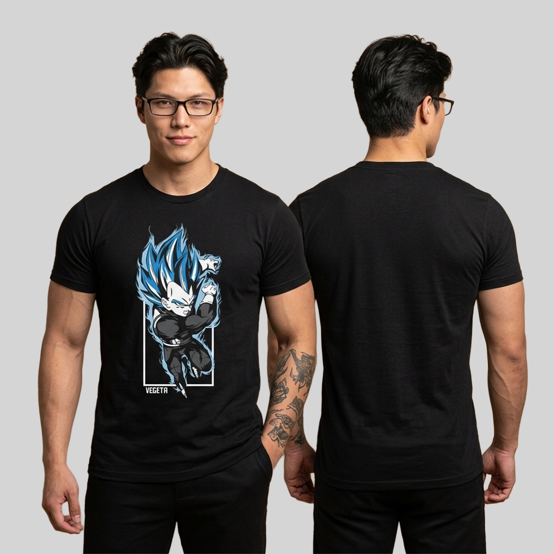 Camiseta Algodon Vegeta Dragon Ball Art