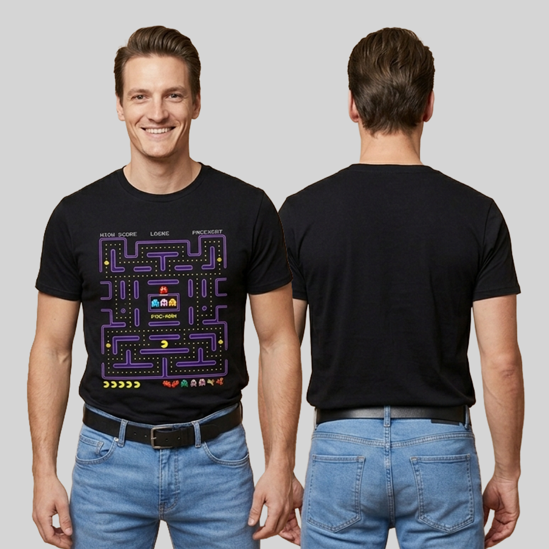 Camiseta Algodon PAC-MAN