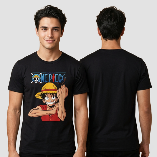 Camiseta Algodon Luffy One Piece Art
