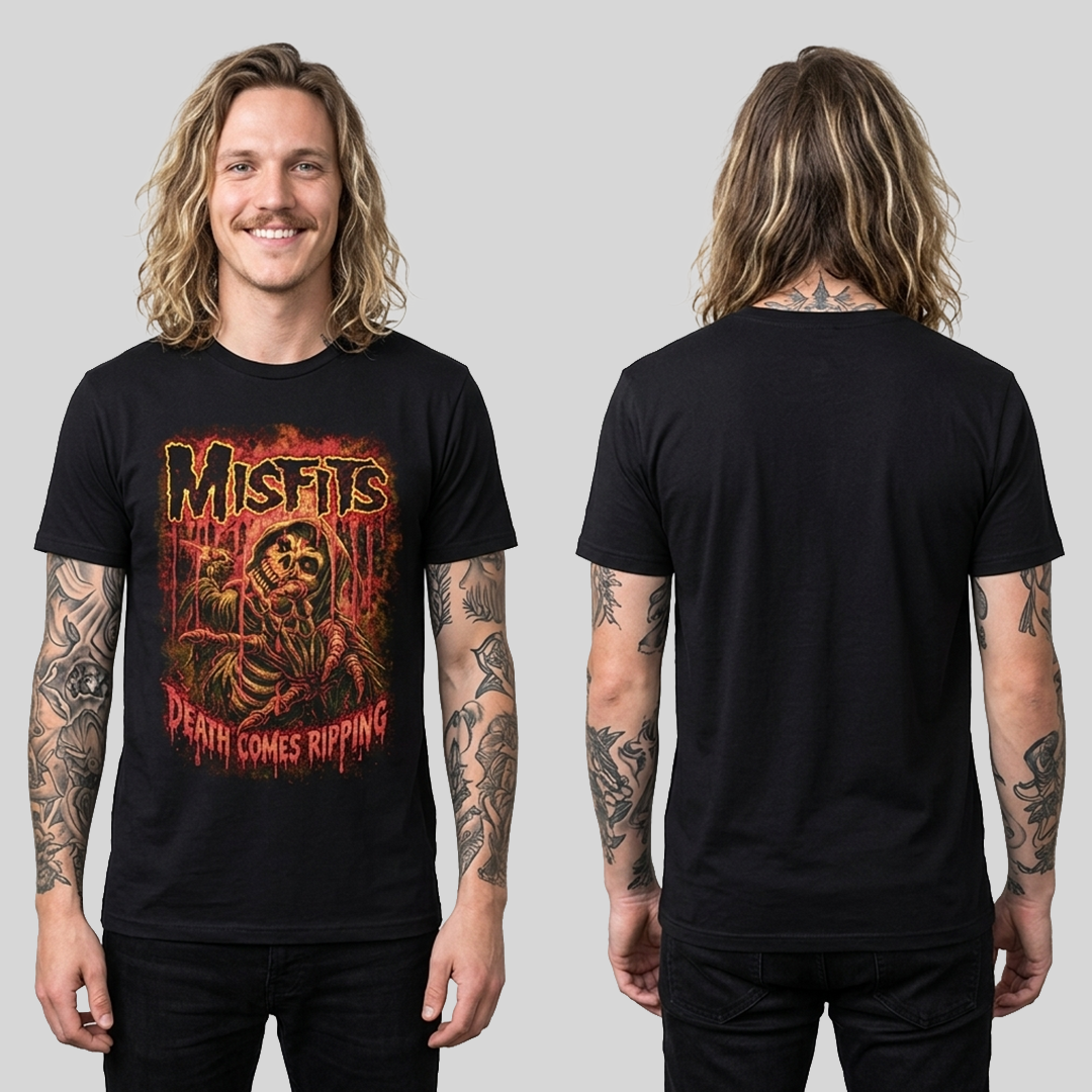 Camiseta Algodon Misfits Death Comes