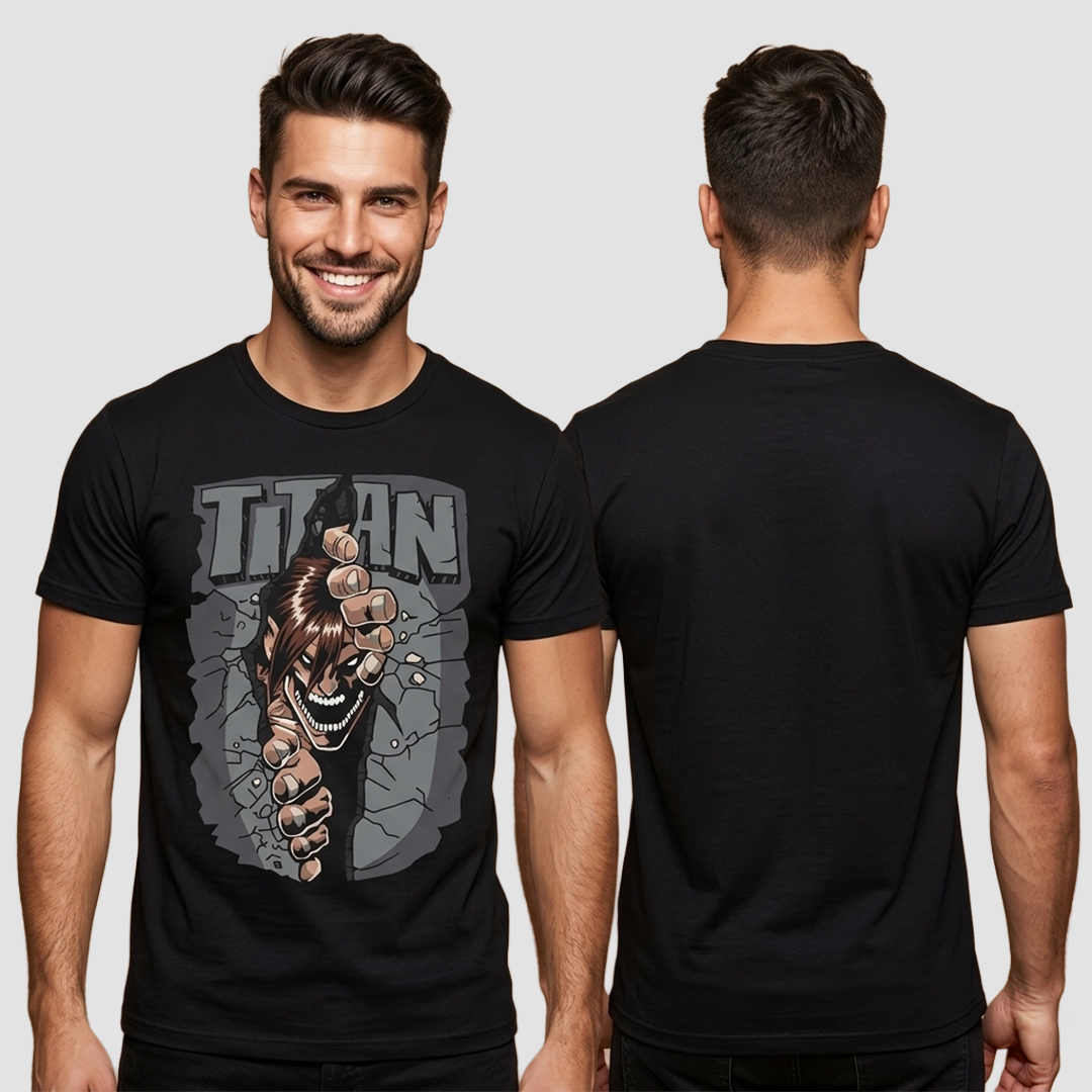 Camiseta Algodon Face Titan Art