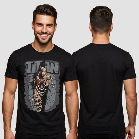 Camiseta Algodon Face Titan Art