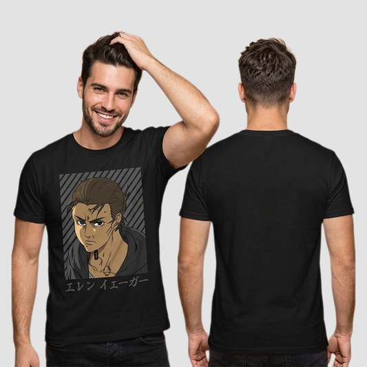 Camiseta Algodon Eren Attack On Titan Face