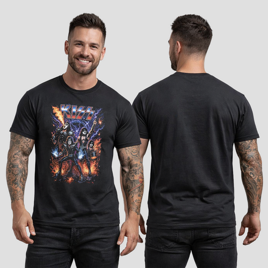 Camiseta Algodon Kiss  Band