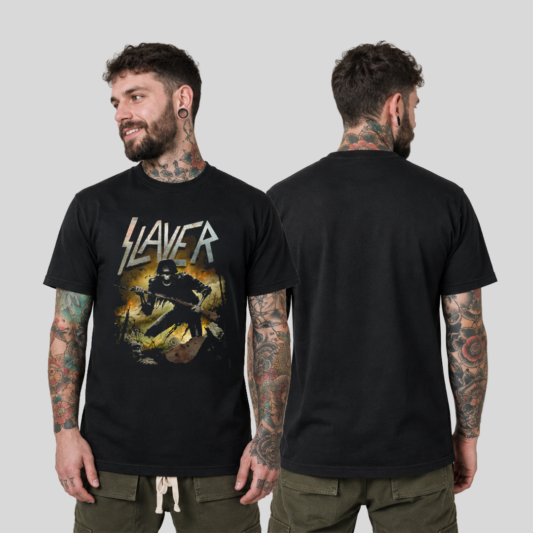 Camiseta Algodon Slayer War 2015 Tour