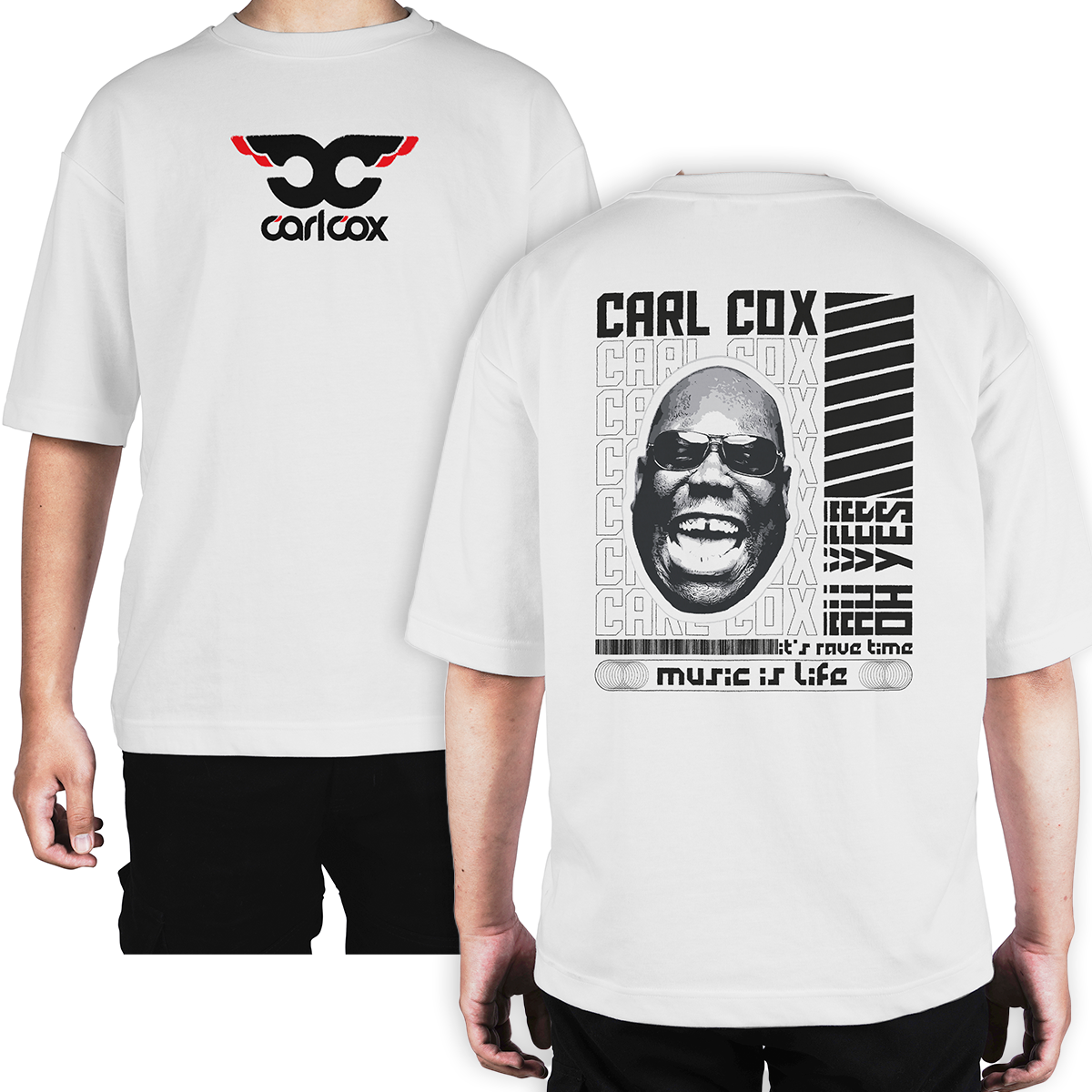 Camiseta Oversize Carl Cox Art