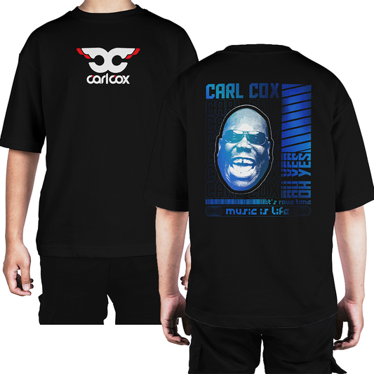 Camiseta Oversize Carl Cox Music Life Blue