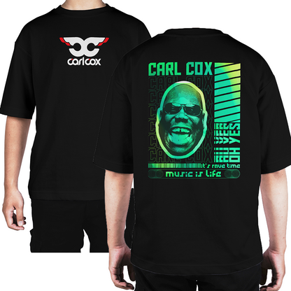 Camiseta Oversize Carl Cox Music Life Verde