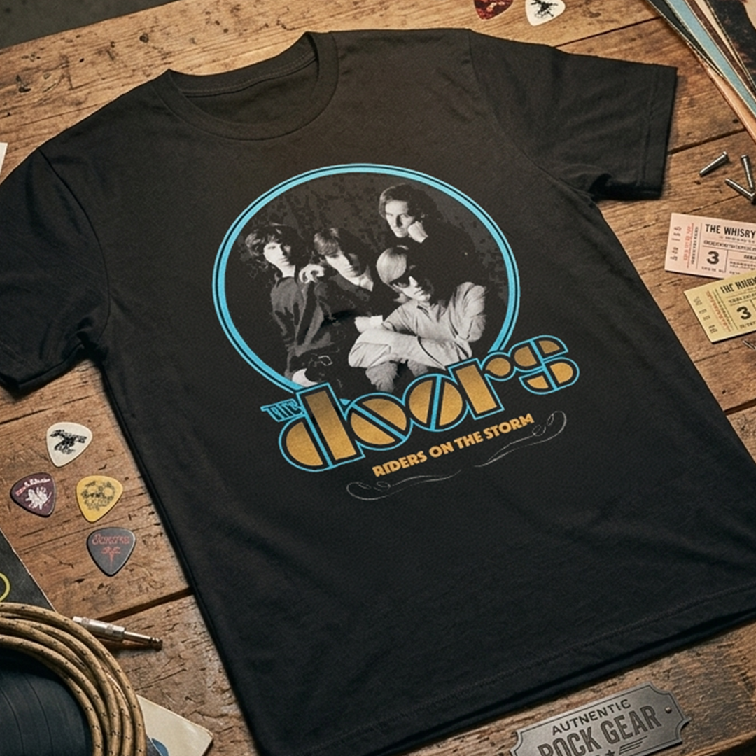Camiseta Algodon The Doors Riders On The Strom Art
