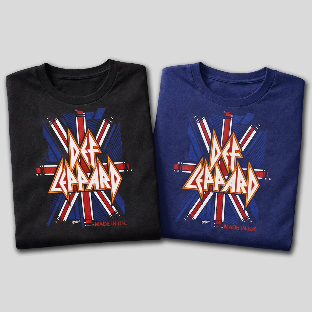 Camiseta Algodon Def Leppard Logo Made In UK