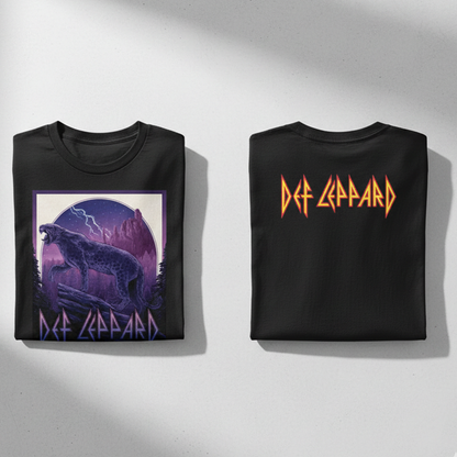 Camiseta Def Leppard Denver Poster 2022 Doble Estampado