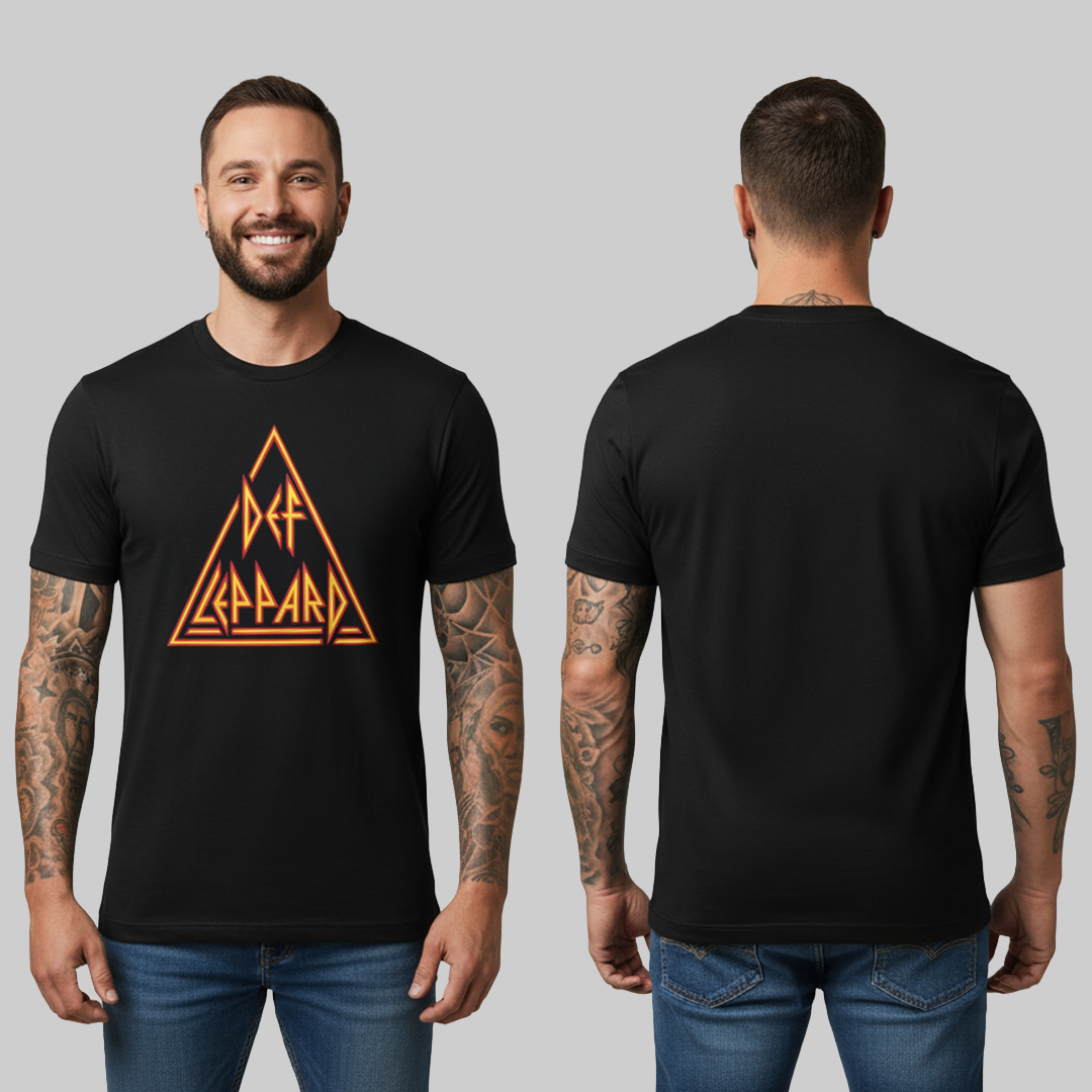 Camiseta en algodon Def Leppard Logo