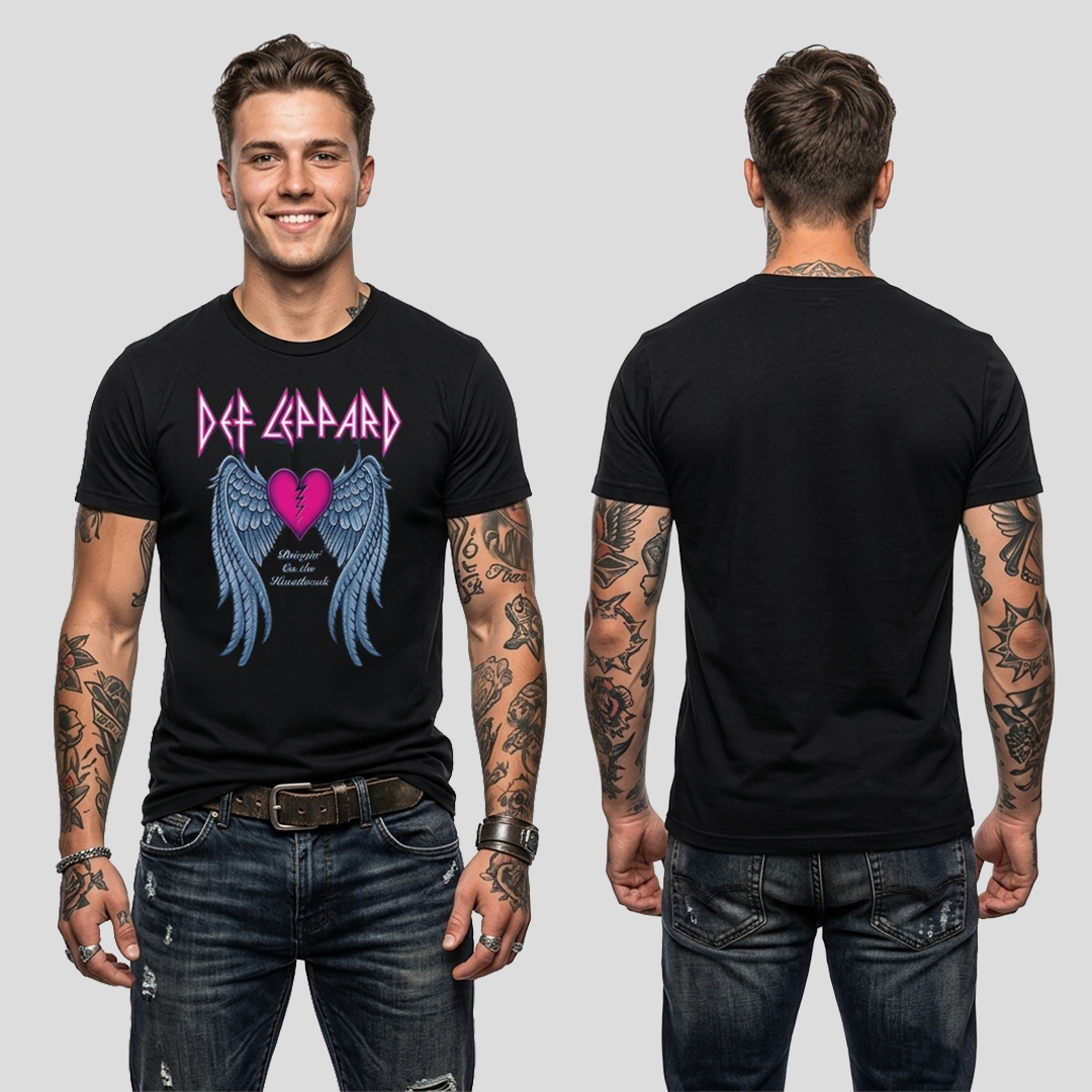 Camiseta Algodon Def Leppard Heartbreak