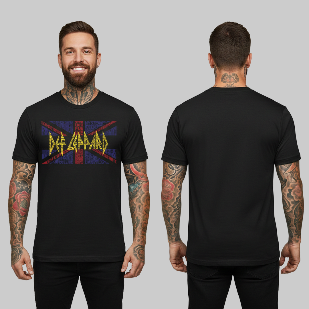 Camiseta Def Leppard Flag logo